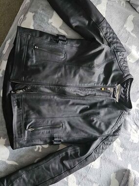 Womens Black Leather Biker Jacket